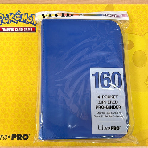 4 Pocket Zippered Pro Binder Blauw