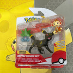 Pokemon Battle Figure Set Oddish + Umbreon + Chimchar