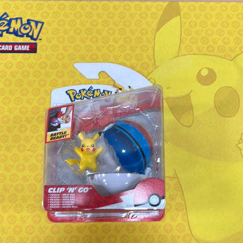 Pokemon Clip’n Go Pikachu Great Ball