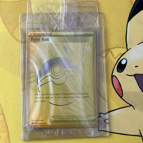 Poke Ball Gold promo kaartje Celebrations