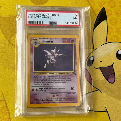 Haunter Holo Fossil PSA 7