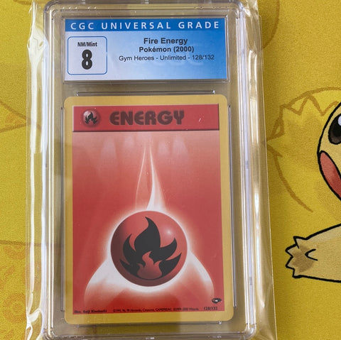 Fire Energy Gym Heroes CGC 8,0