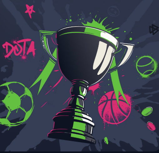 Illustratie van een bonuspakket met munten en geschenken